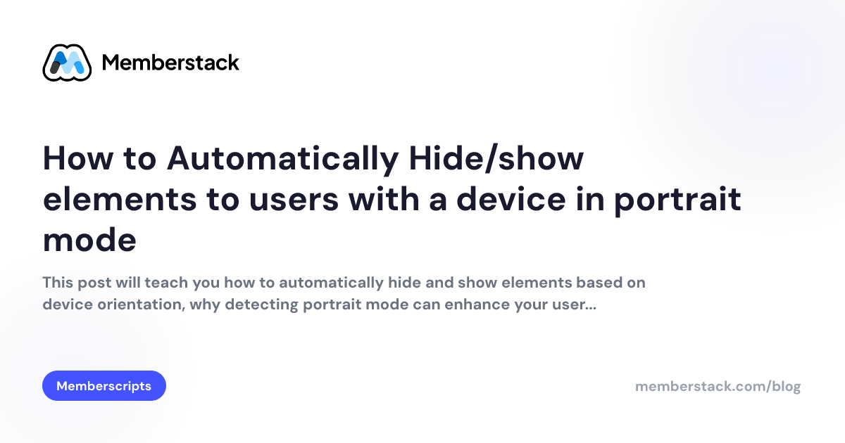 How to Automatically Hide/show elements to users with a device in ...
