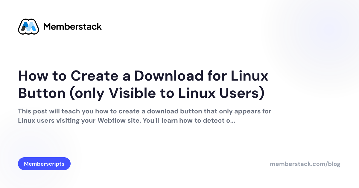 How to Create a Download for Linux Button (only Visible to Linux Users ...